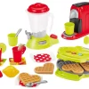 Set Laden Bio Obst Gemüse Organic Fresh Market Smoby Und Eine Elektronische Küche Mit Waffeleisen, Mixer, Kaffeemaschine Und Lebensmitteln SM350233-1
