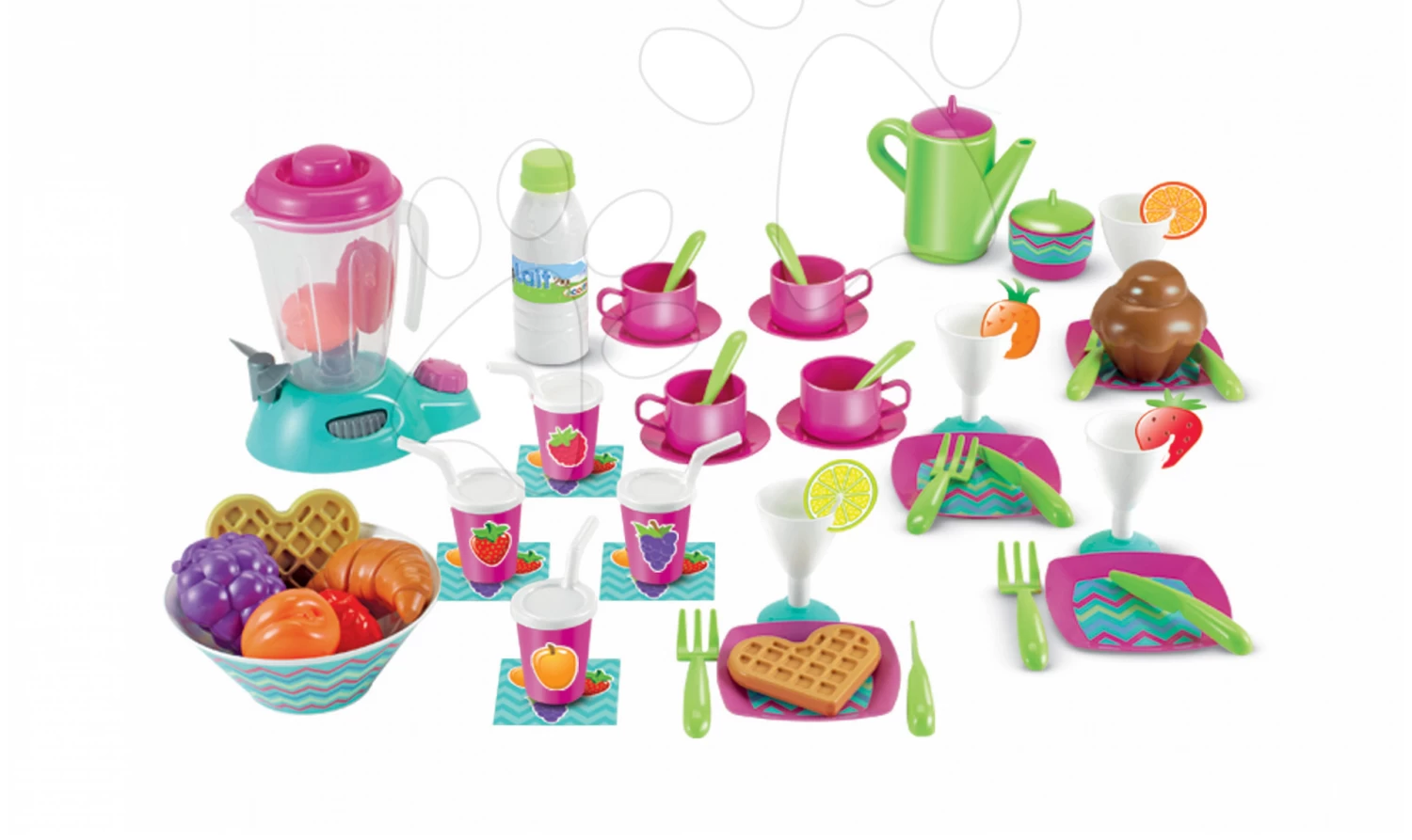 Set Reinigungswagen Mit Elektronischem Staubsauger Vacuum Cleaner Smoby Und Ein Bügelbrett Mit Einem Bügeleisen Und Einem Mittagsset In Der Box – Bild 7