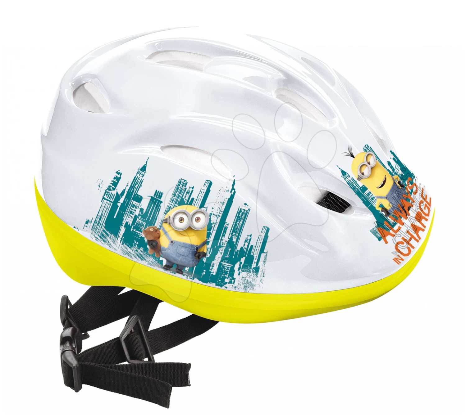 Helm Mimoni Mondo Grösse 52-56 Weiss-gelb – Bild 2