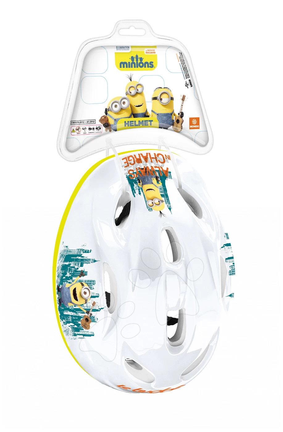 Helm Mimoni Mondo Grösse 52-56 Weiss-gelb – Bild 3