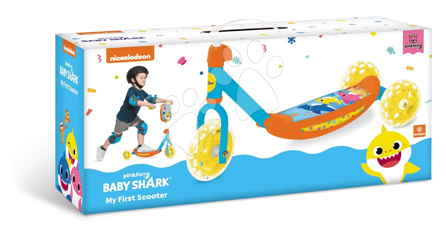 Roller Dreirädrig Baby Shark Mondo Mit Tasche Ab 3 Jahren MON28695 – Bild 2