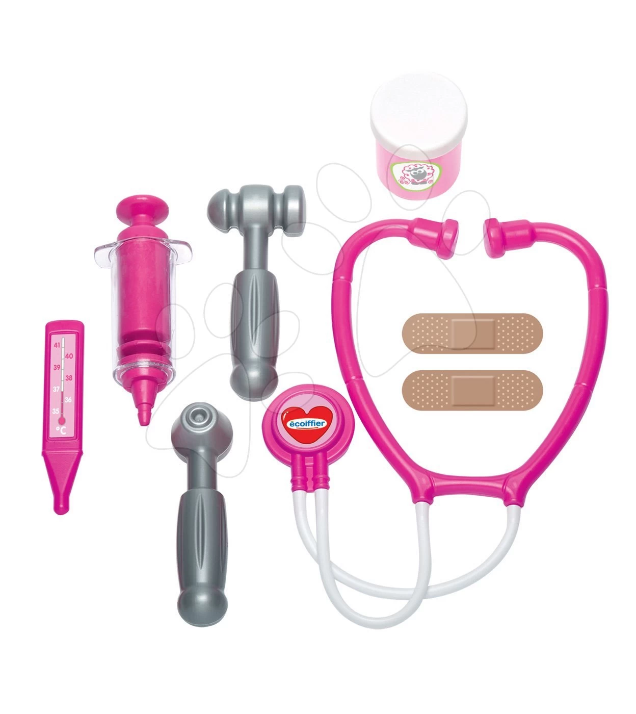 ECOIFFIER Medizinisches Köfferchen Für Die Puppen Écoiffier Mit Zubehör Rosa Ab 16 Monaten – Bild 2