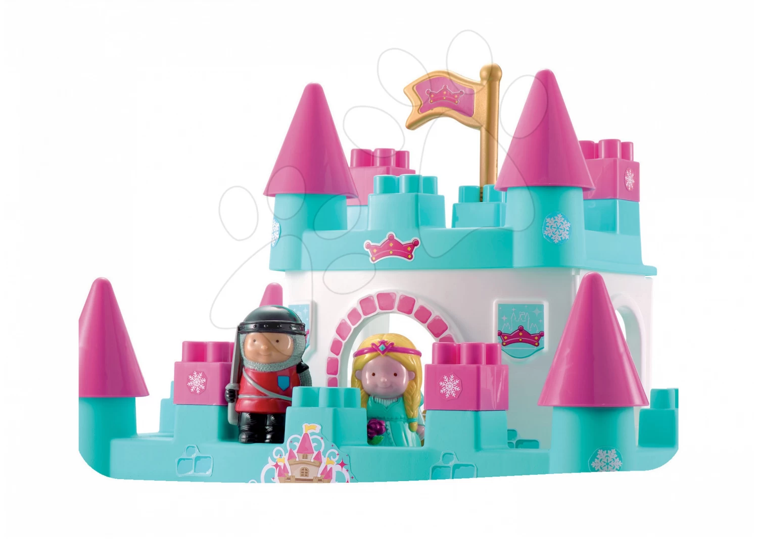 Rutscher-Set Scooter Rosa Smoby Mit Gummirädern Und Bausatz Schloss Für Prinzessin Mit Kutsche Und Prinzessin Ab 18 Monaten – Bild 18