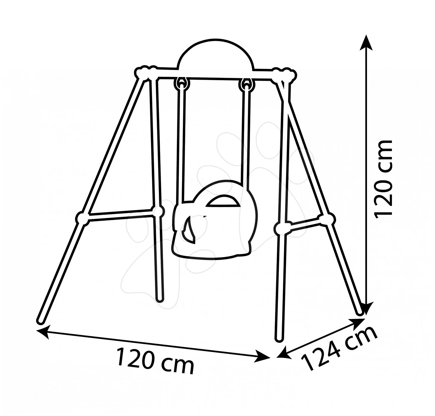 Rutschenset Toboggan KS Smoby Länge 150 Cm Und Eine Schaukel Mit Metallkonstruktion Ab 24 Monaten – Bild 9