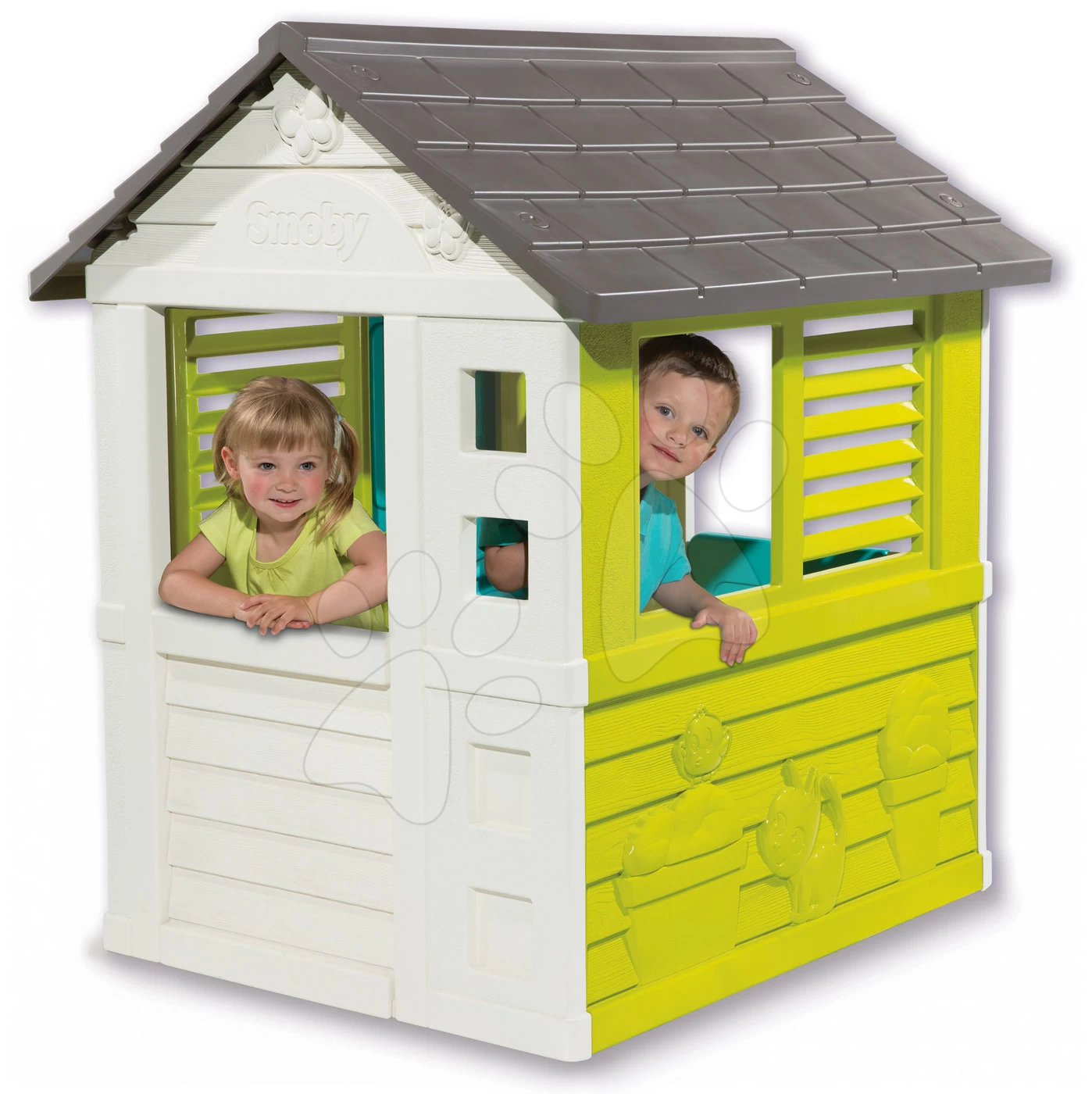 Rutschenset Smoby Toboggan XS Länge 90 Cm Und Haus Pretty Blue Ab 24 Monaten – Bild 6