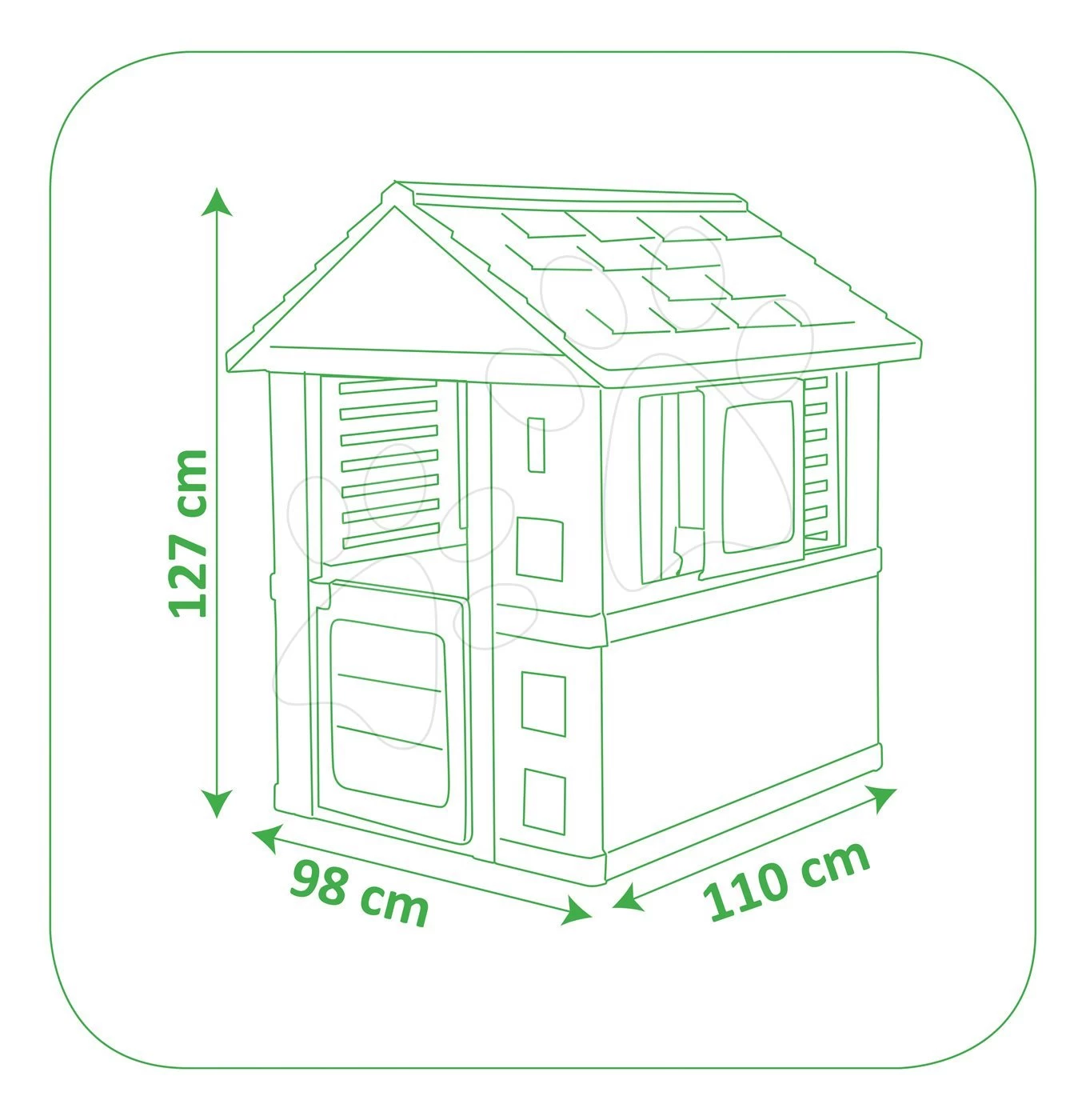 Rutschenset Smoby Toboggan XS Länge 90 Cm Und Haus Pretty Blue Ab 24 Monaten – Bild 9