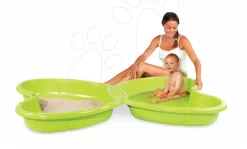 Rutschenset Toboggan KS Smoby Länge 150 Cm Mittel Und Sandkasten Schmetterling Mit Springbrunnen Ab 24 Monaten