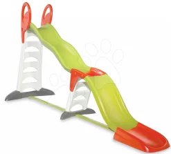 Set Rutsche Toboggan Super Megagliss 2in1 Smoby Und Eine Grüne Schaukel Für Den Boden Kater Mit Ohren