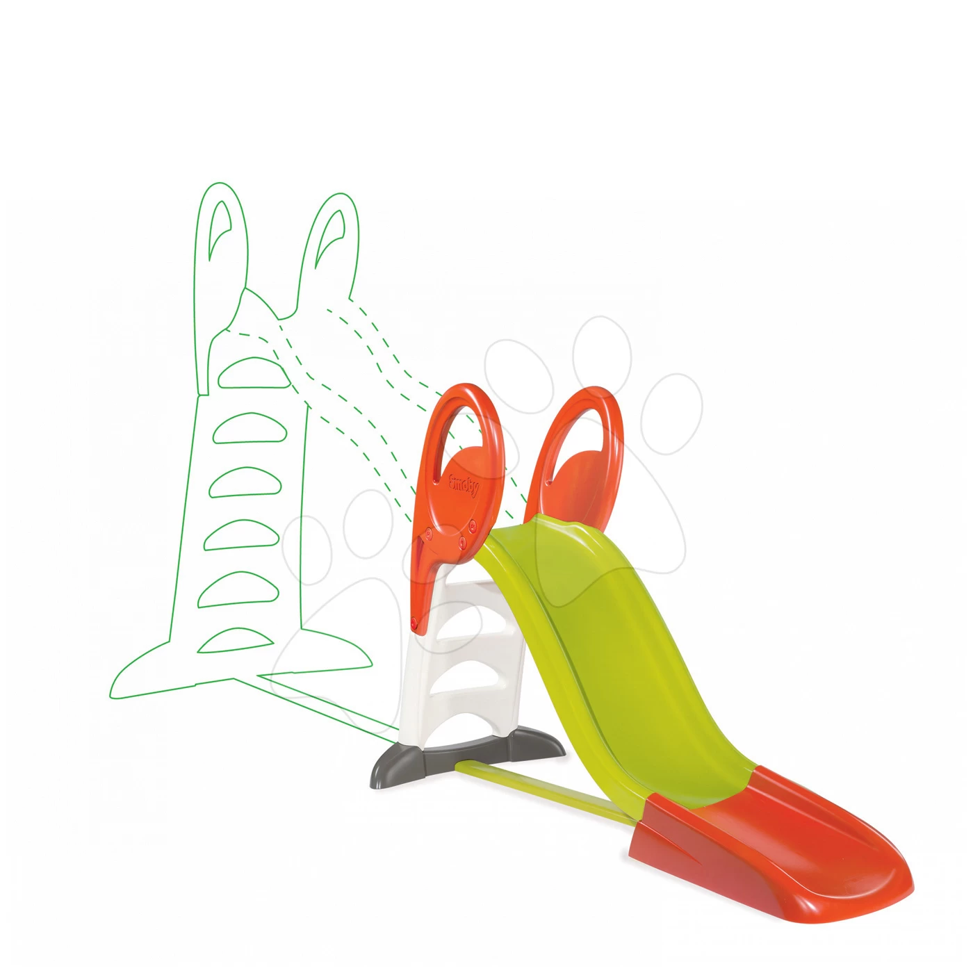 Set Rutsche Toboggan Super Megagliss 2in1 Smoby Und Geschenk-Schaukel Activity Swing â Bild 2