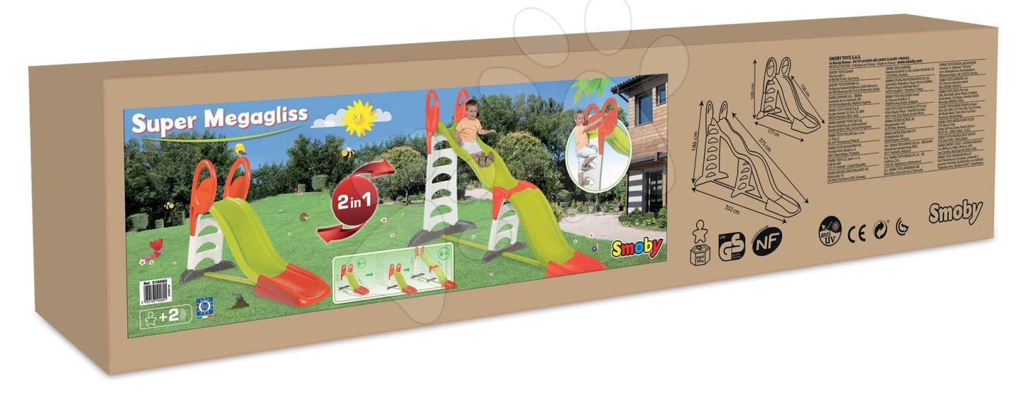 Rutschenset Toboggan Super Megagliss 2in1 Smoby Und Amsterdam Wasserbahn Mit Booten Ab 24 Monaten â Bild 15