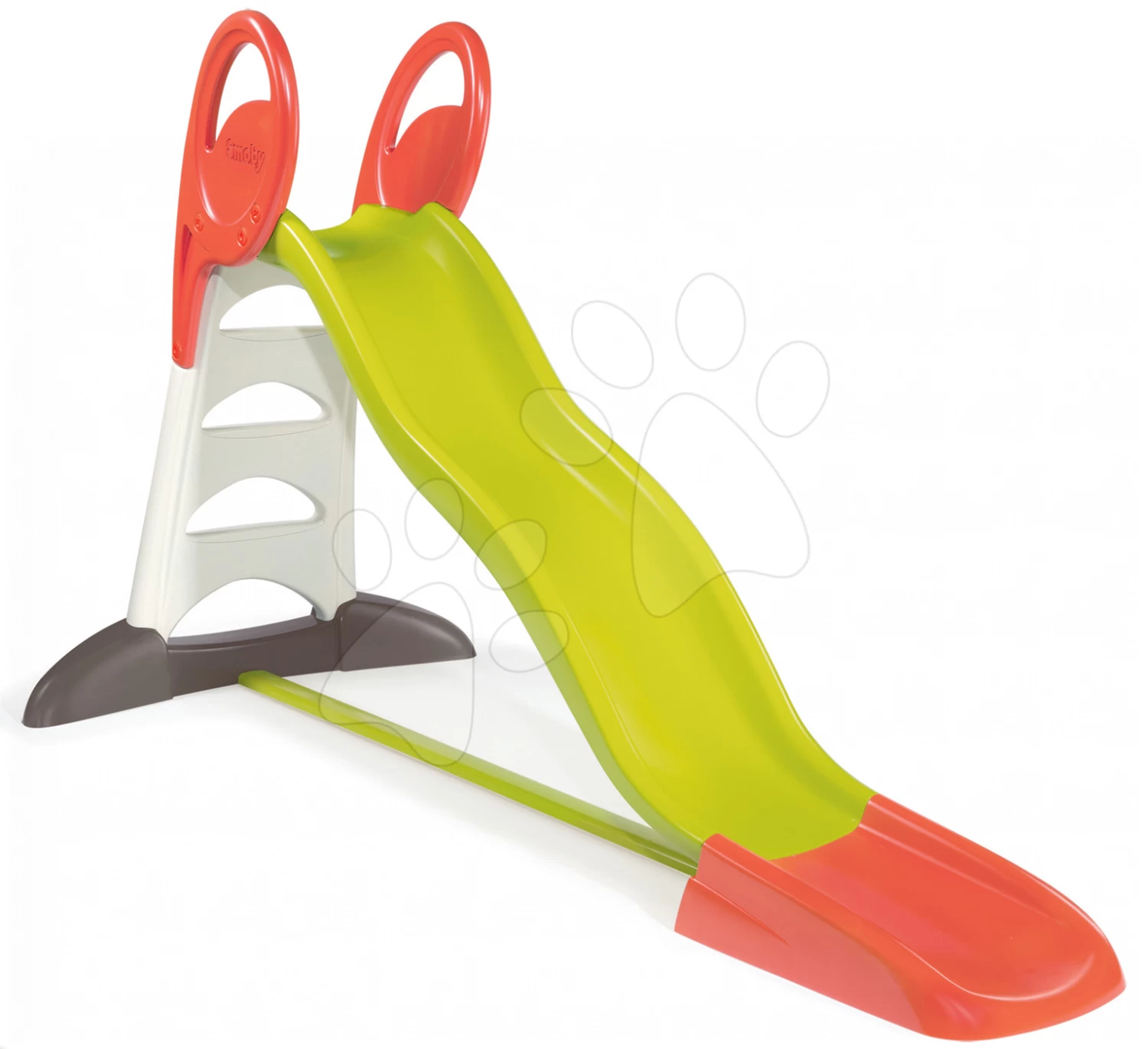 Set Rutsche Toboggan XL Smoby Mit Wasserlänge 230 Cm Und Ein Builder Max-Traktor Mit Anhänger, Bagger Und Lader – Bild 2