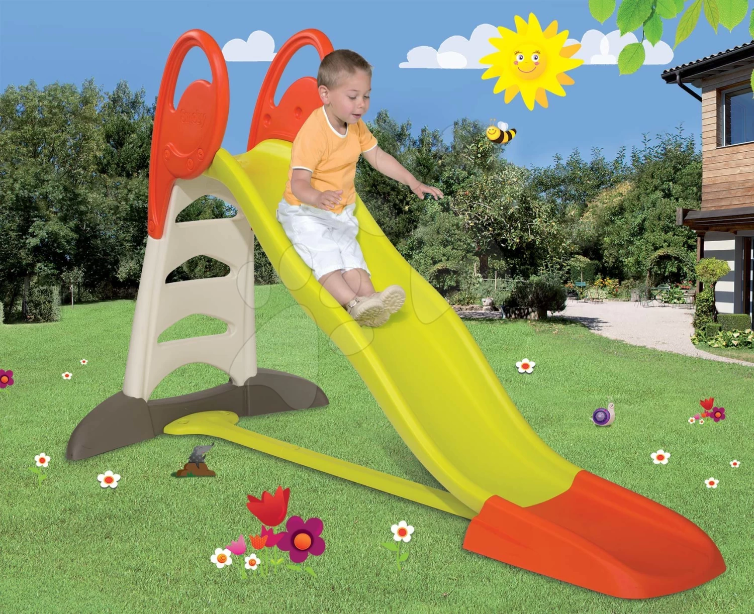 Rutschenset Toboggan XL Smoby Mit Wasser- Und Wasserbahn Aquaplay Mountain Lake Mit Höhle Und Booten Mit Pumpe – Bild 12