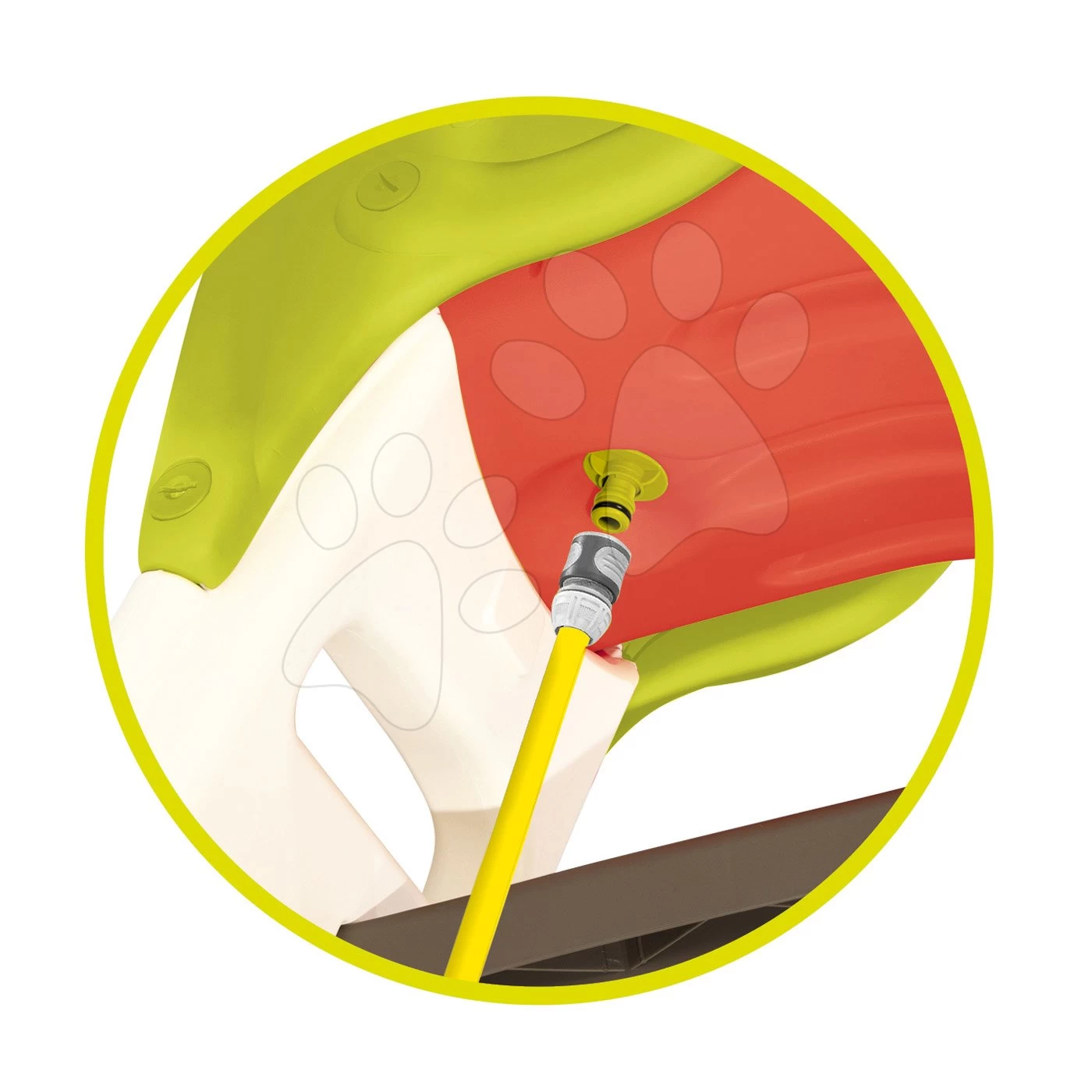 Set 2 Mittlere Rutschen, Toboggan Stück Smoby 150 Cm Mit Springbrunnen Rot Und Türkis Ab 2 Jahren – Bild 10