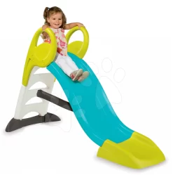 Rutschenset Toboggan KS Smoby Mit Einer LĂ€nge Von 150 Cm Und Schleppwagen, Dosen-Pyramide Ab 24 Monaten