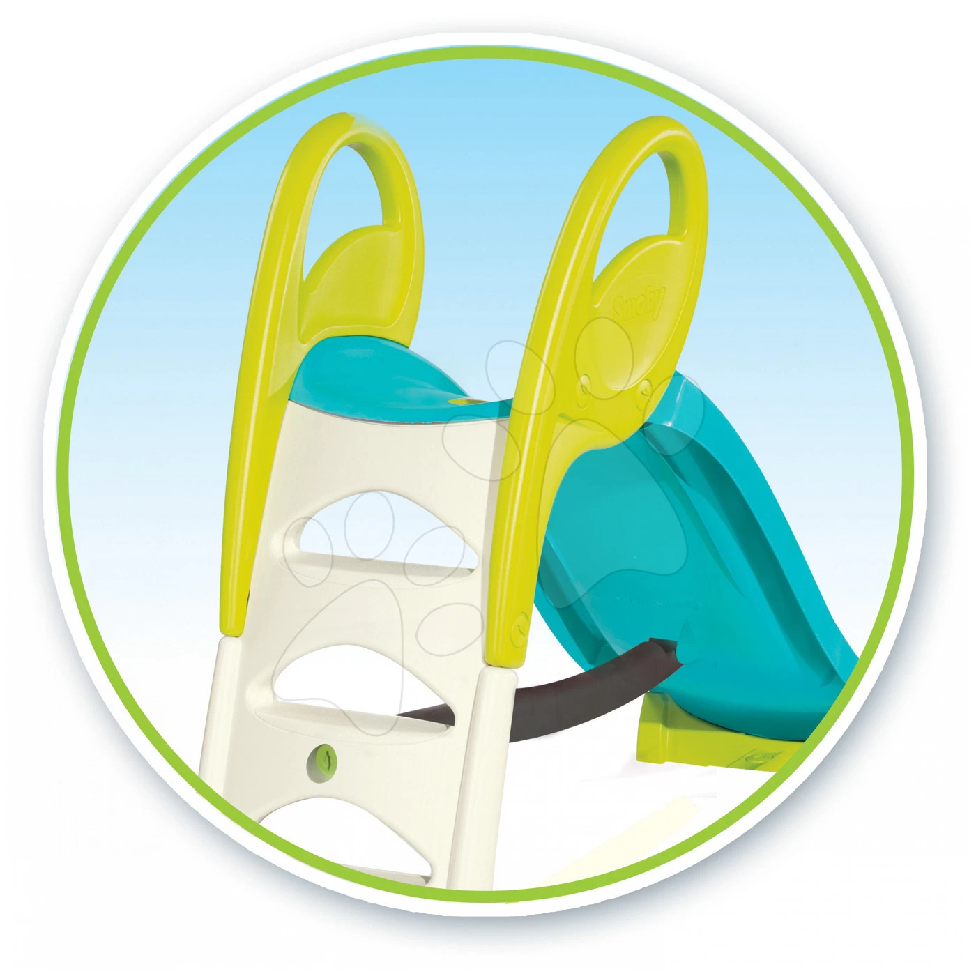 Set 2 Mittlere Rutschen, Toboggan Stück Smoby 150 Cm Mit Springbrunnen Rot Und Türkis Ab 2 Jahren – Bild 6