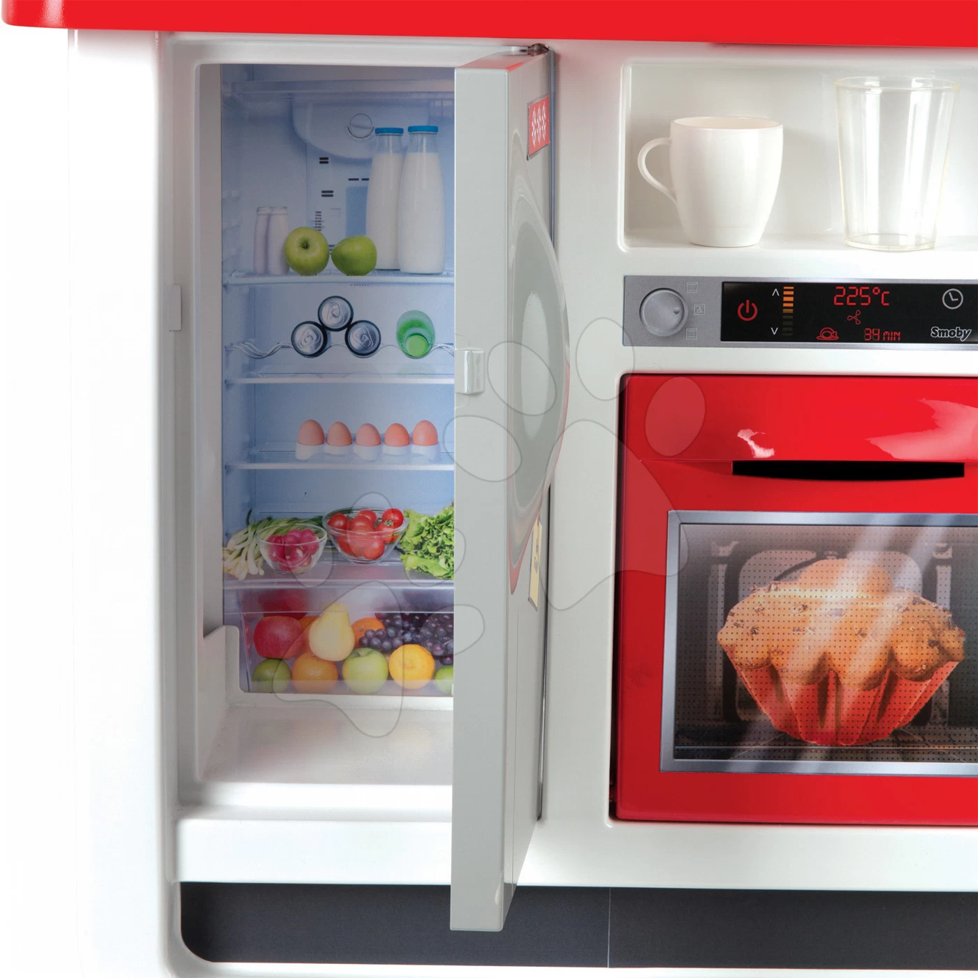 Set Laden Market Smoby Mit Elektronischer Registrierkasse Und Küche Bon Appétit Mit Kaffeemaschine – Bild 13