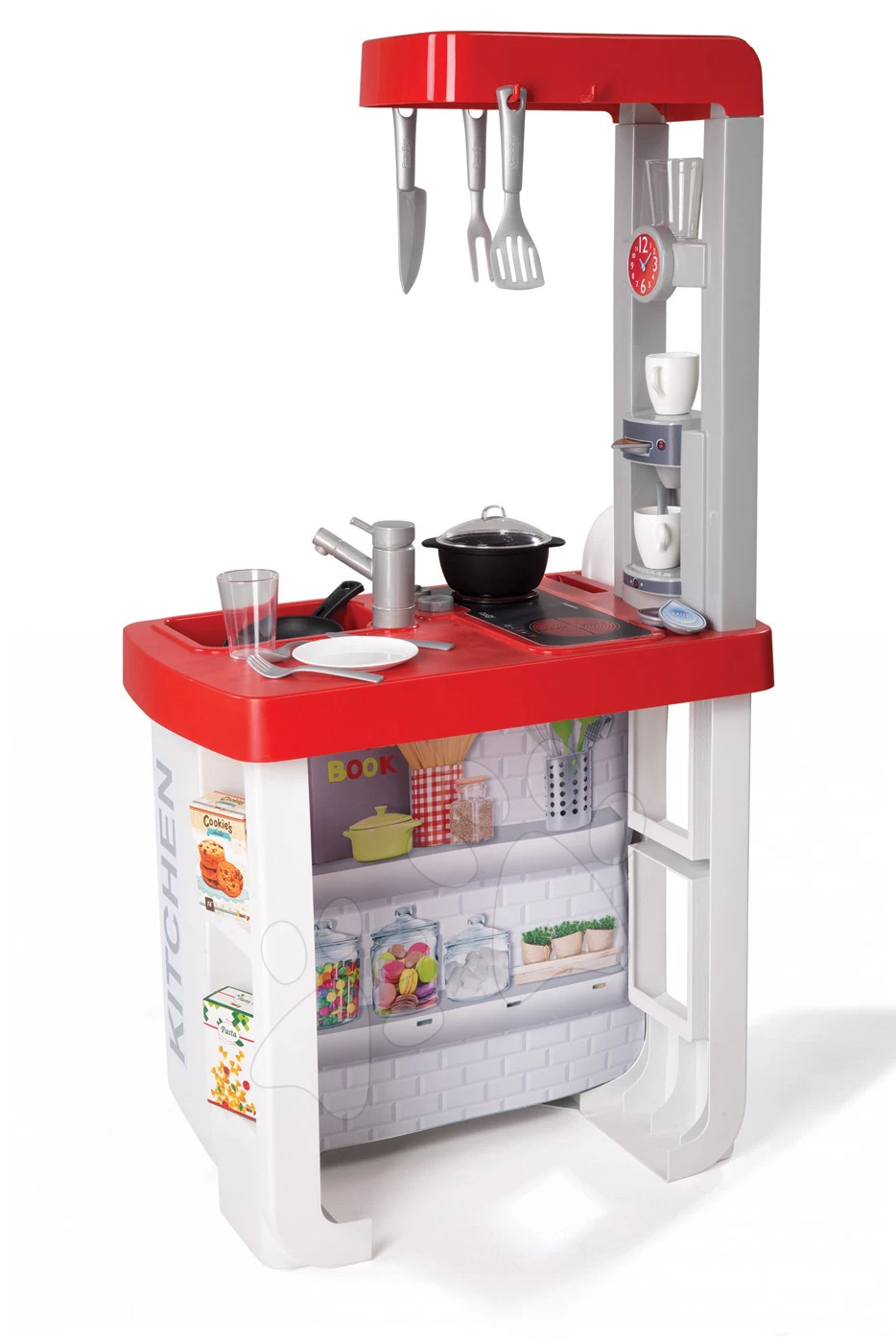 Set Laden Market Smoby Mit Elektronischer Registrierkasse Und Küche Bon Appétit Mit Kaffeemaschine – Bild 15