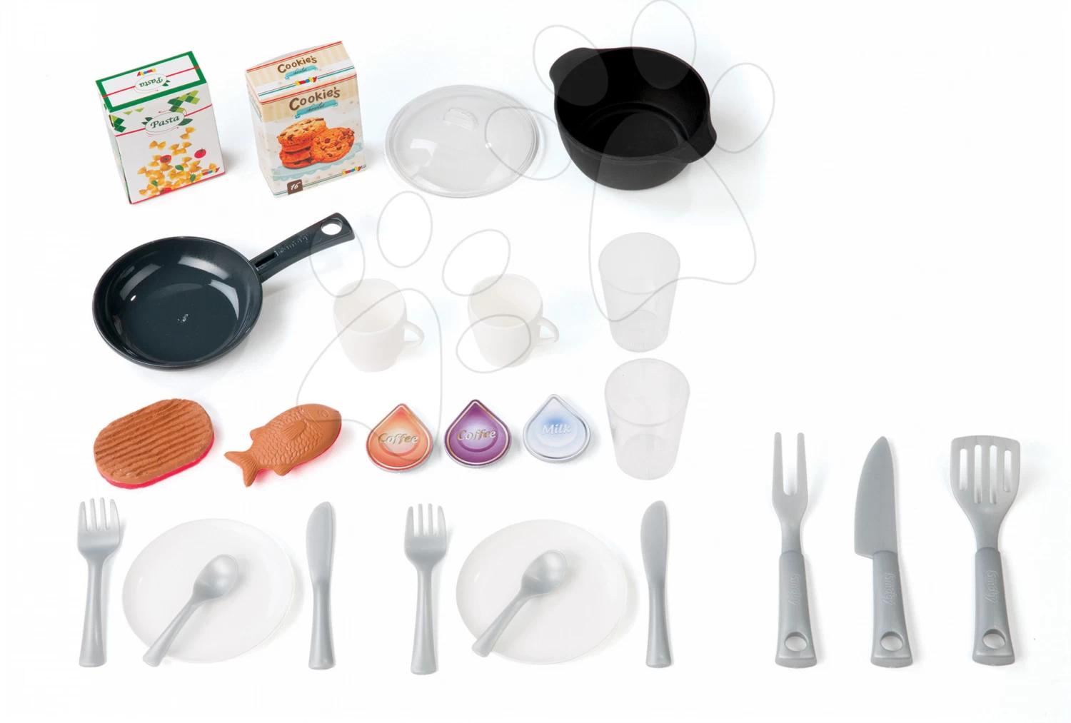 Set Shop Mit Lebensmitteln Market Smoby Und Küche Cherry Elektronisch, Grün – Bild 8