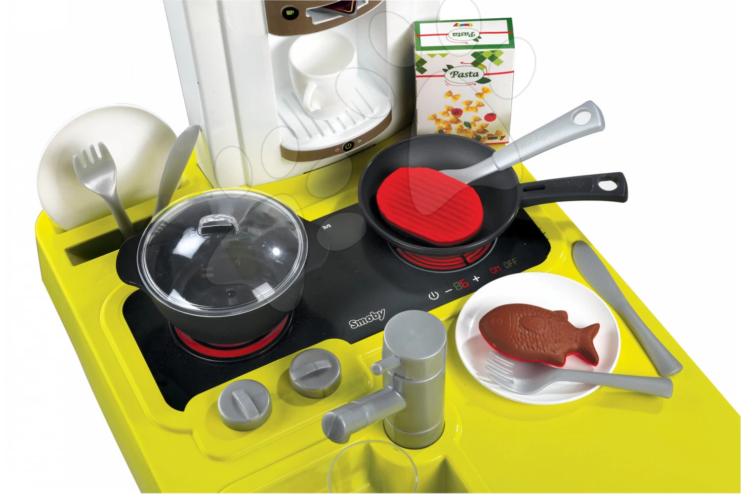 Set Shop Mit Lebensmitteln Market Smoby Und Küche Cherry Elektronisch, Grün – Bild 7