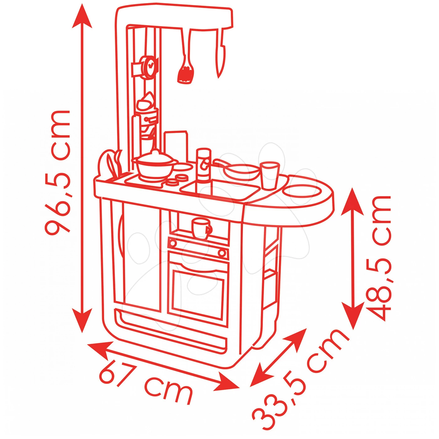 Set Shop Mit Lebensmitteln Market Smoby Und Küche Cherry Elektronisch, Grün – Bild 18