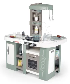 Set-Barbershop, Dreiflügelig Barber Cut&Barber Shop Smoby Und Eine Elektronische Küche Mit Magischem Sprudeln Und Einem Frühstücksset SM320243-17