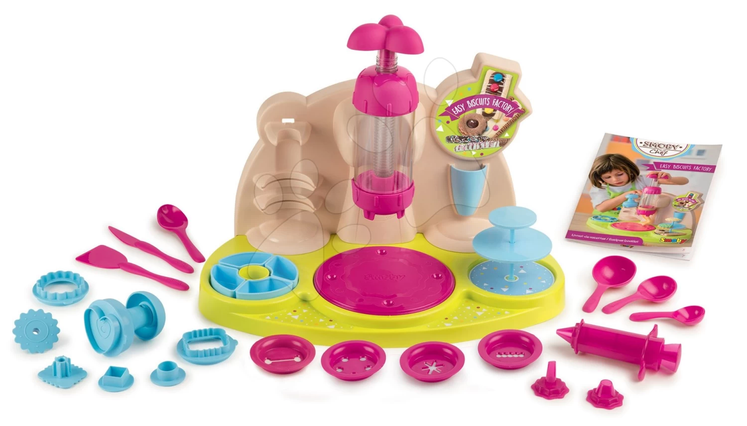 Set Bäckerei Mit Kuchen Baguette & Croissant Bäckerei Smoby Mit Elektronischer Registrierkasse Und Spiel-Kochbuch Kuchen Backen Mit Rezepten – Bild 12