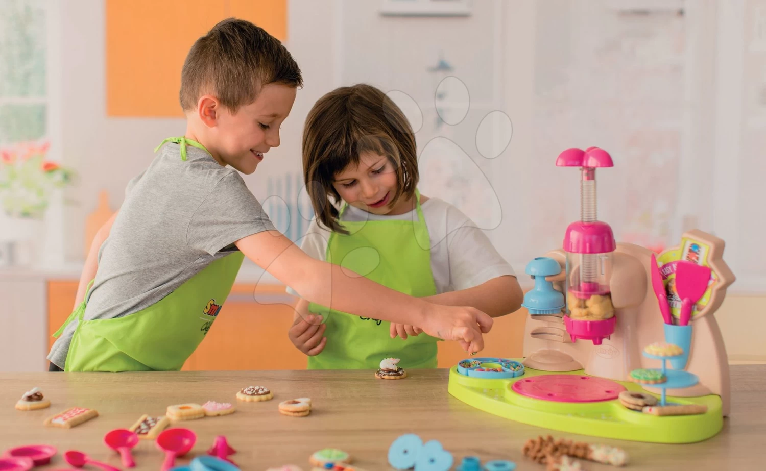 Set Bäckerei Mit Kuchen Baguette & Croissant Bäckerei Smoby Mit Elektronischer Registrierkasse Und Spiel-Kochbuch Kuchen Backen Mit Rezepten – Bild 20