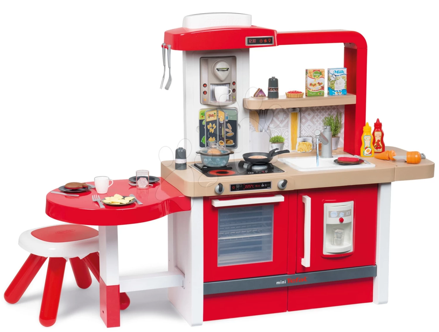 Set Bäckerei Mit Kuchen Baguette & Croissant Bäckerei Smoby Mit Elektronischer Registrierkasse Und Eine Küche Mit Fließendem Wasser Wachsend Tefal Evolutive Grand Chef – Bild 9