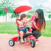 Dreirad Zoom Red 4in1 SmarTrike Touch Steering Rot Mit Gummirädern Und Stoßdämpfer An Den Rädern Ab 10 Monaten