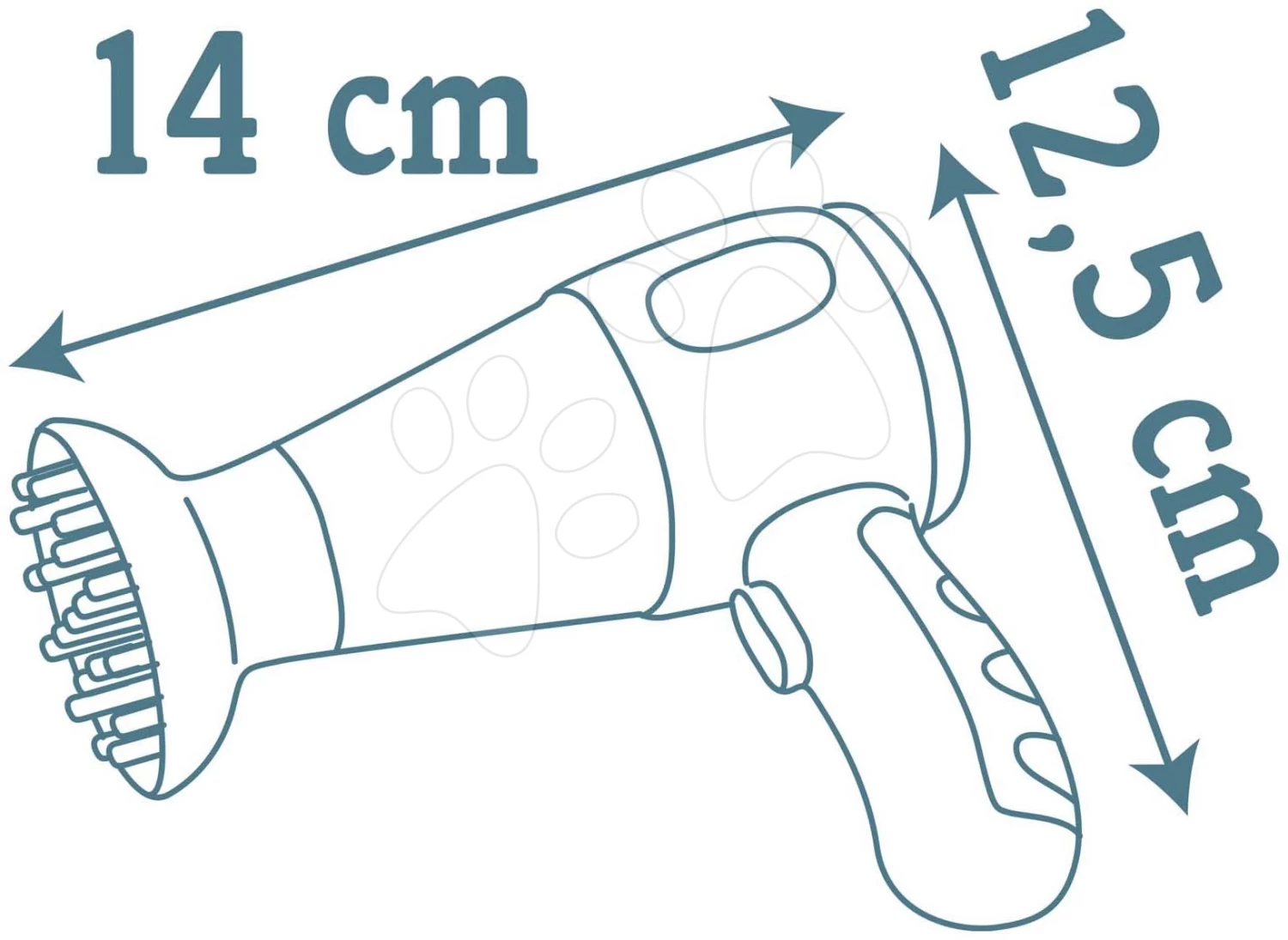 Friseurin Mit Elektronischem Haartrockner My Beauty Hair Set Smoby Mit Lockenstab, Kammbürste Und Haarschmucks 14*5*13 Cm SM320144 – Bild 13