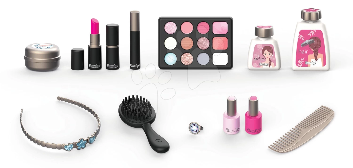 Kosmetikkoffer My Beauty Vanity 3in1 Smoby Friseur Und Kosmetik Mit Nagelstudio Mit 13 Zubehörteilen