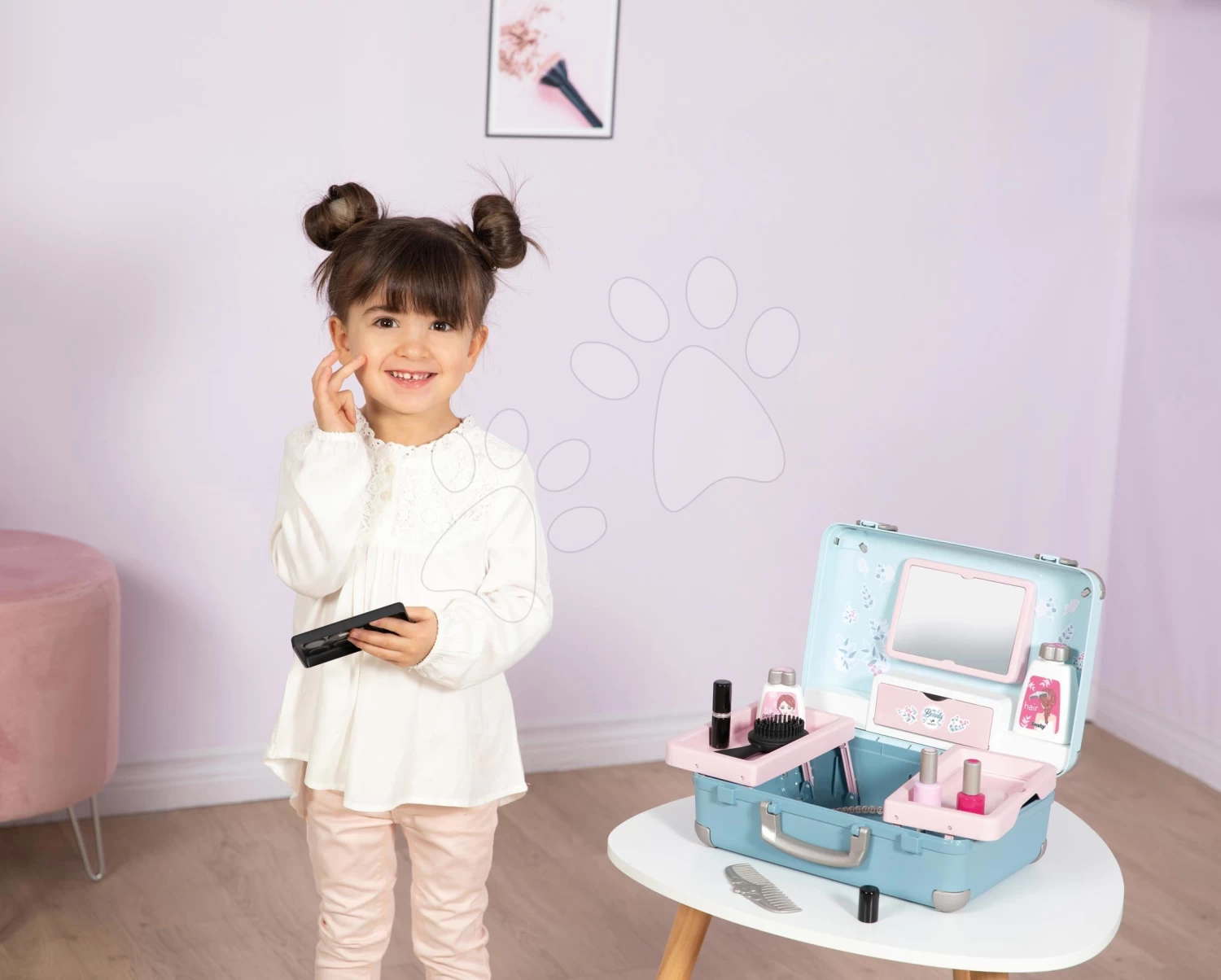 Kosmetikkoffer My Beauty Vanity 3in1 Smoby Friseur Und Kosmetik Mit Nagelstudio Mit 13 Zubehörteilen – Bild 12