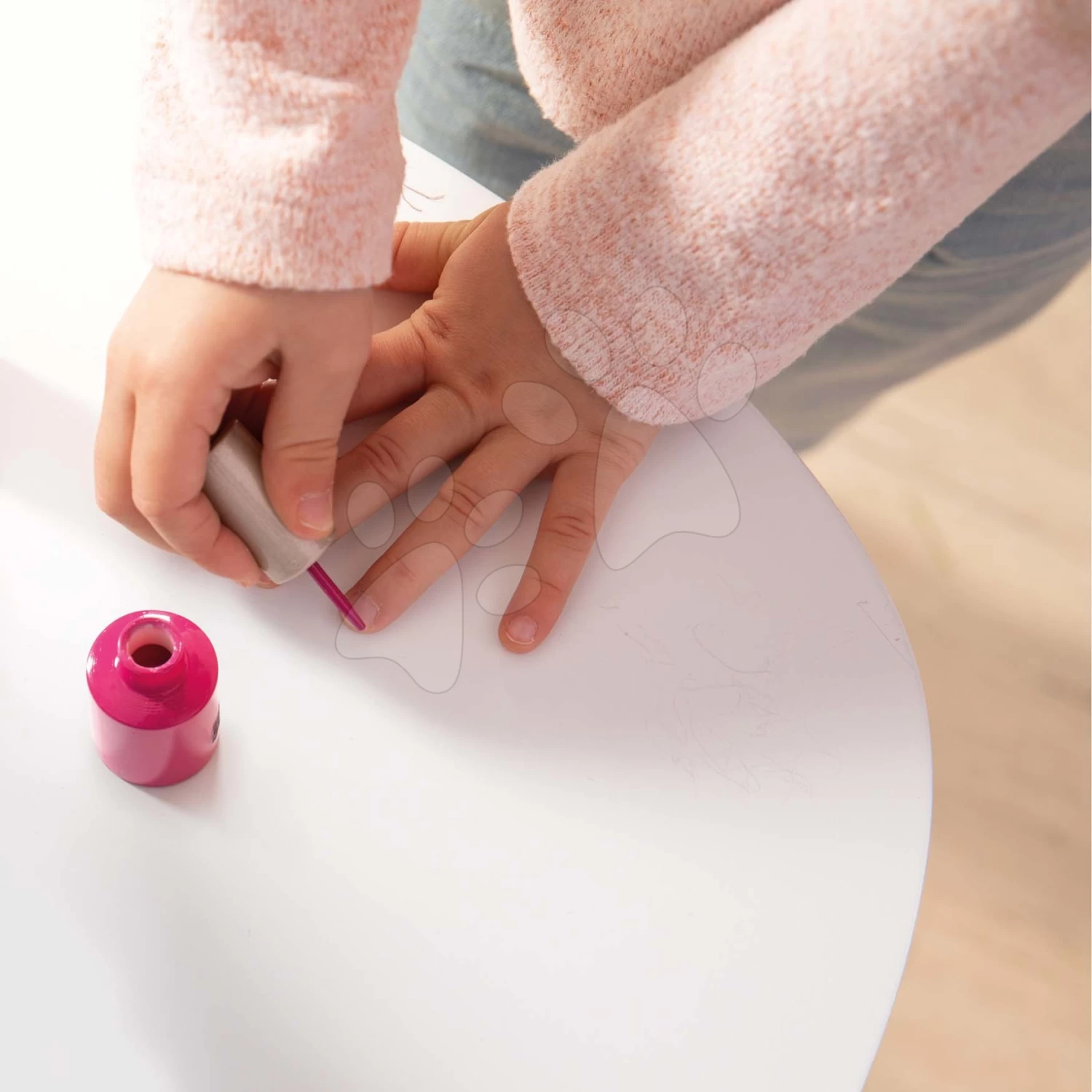 Maniküre Mit Elektronischer UV-Lampe My Beauty Nail Set Smoby Mit Nagelfeile Creme Und Zwei Gel-Nagellacken 11*9*6 Cm SM320149 – Bild 2