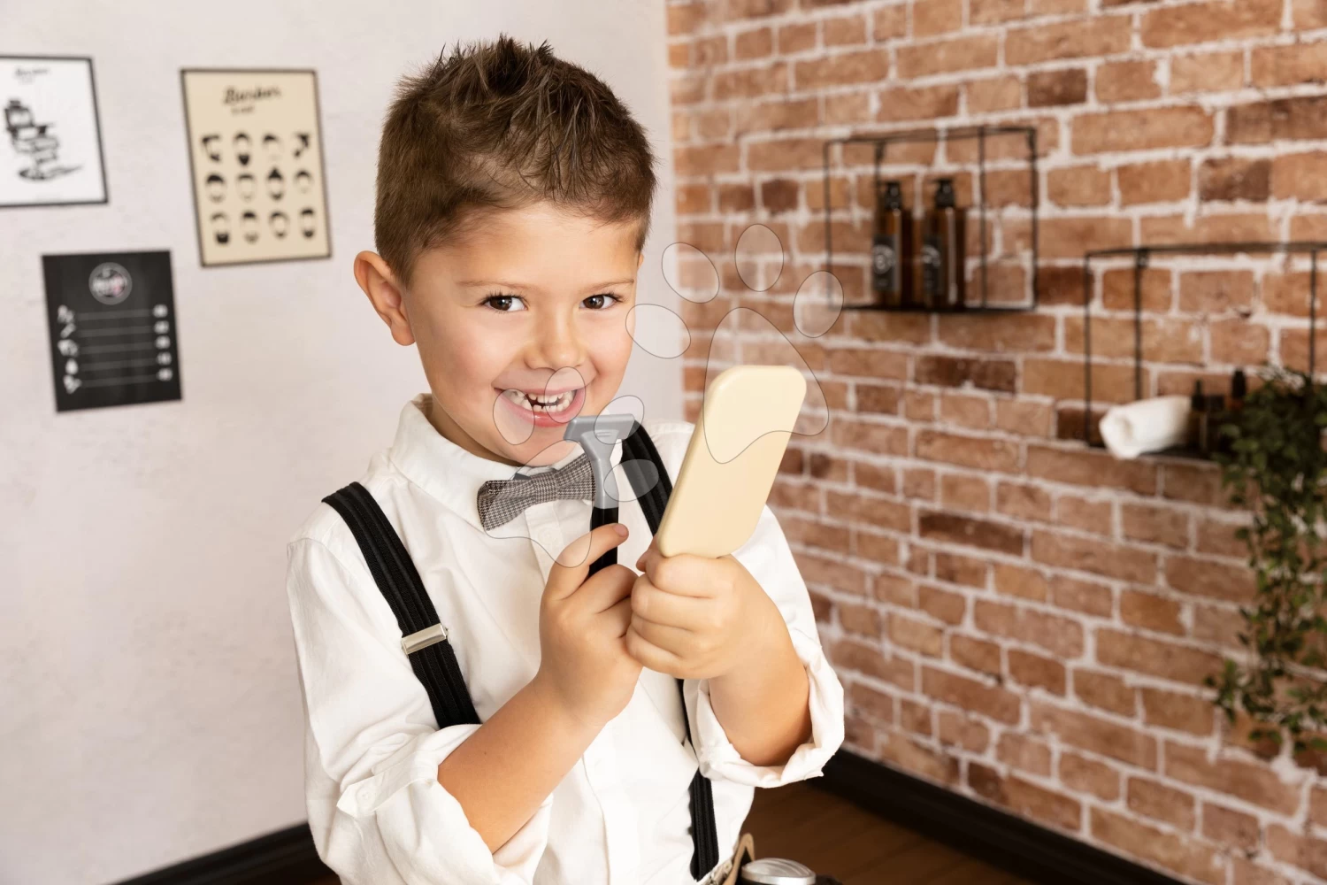 Elektronischer Friseurgürtel Barber&Cut Ceinture Smoby Mit Schere, Rasierer, Trimmer, Fön, Rasierpinsel Und 10 Zubehörteilen – Bild 11