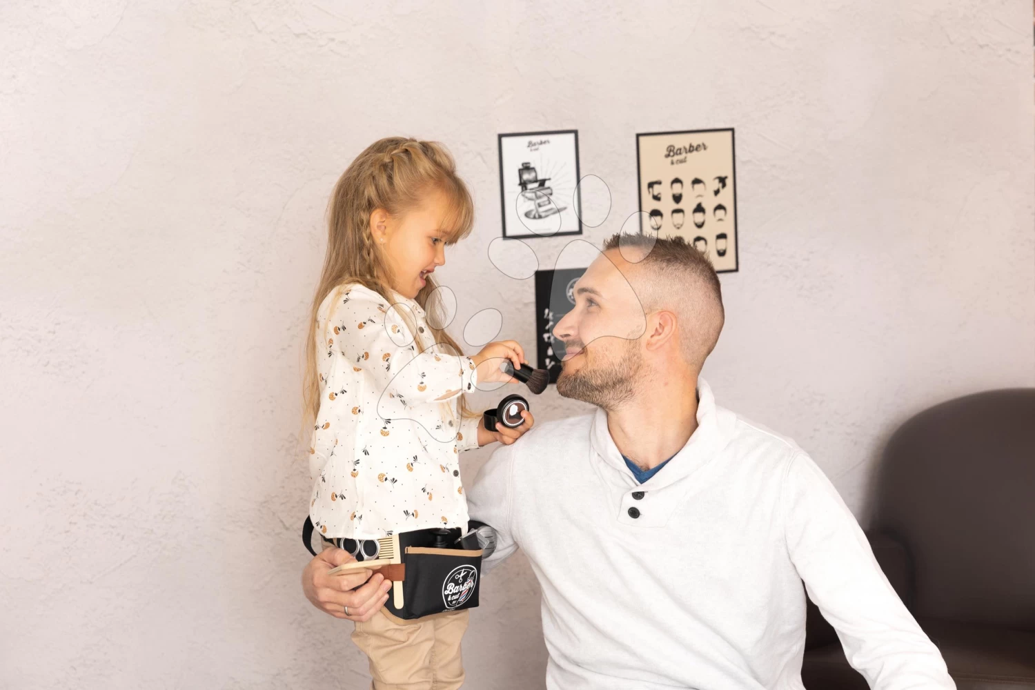 Elektronischer Friseurgürtel Barber&Cut Ceinture Smoby Mit Schere, Rasierer, Trimmer, Fön, Rasierpinsel Und 10 Zubehörteilen – Bild 7