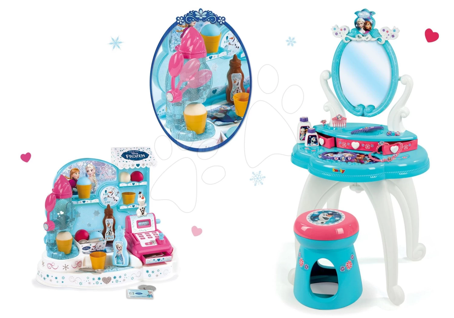 Set Kosmetiktisch Frozen Smoby Mit Stuhl Und Eisdiele Frozen â Bild 16