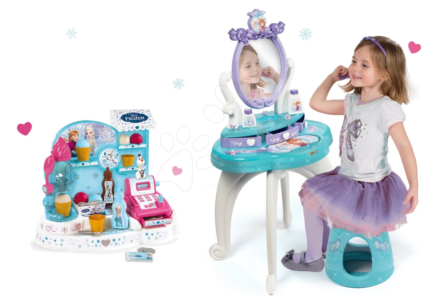 Set Kosmetiktisch Frozen Smoby Mit Stuhl Und Eisdiele Frozen â Bild 14