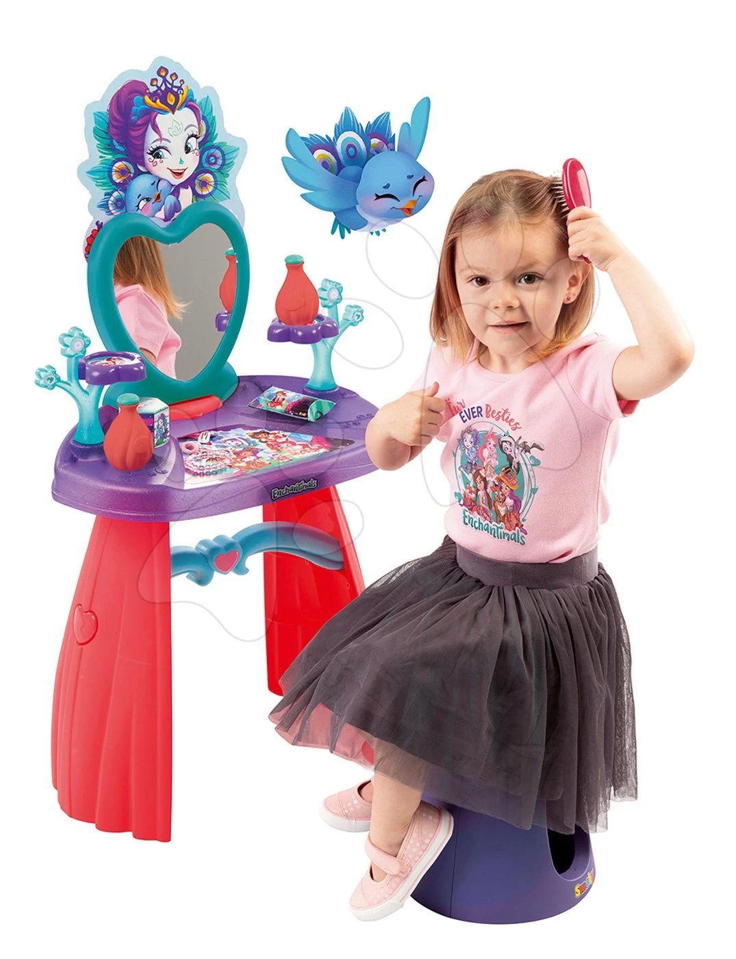 Kosmetiktisch Enchantimals Smoby Mit Stuhl Und 10 Zubehörtelen