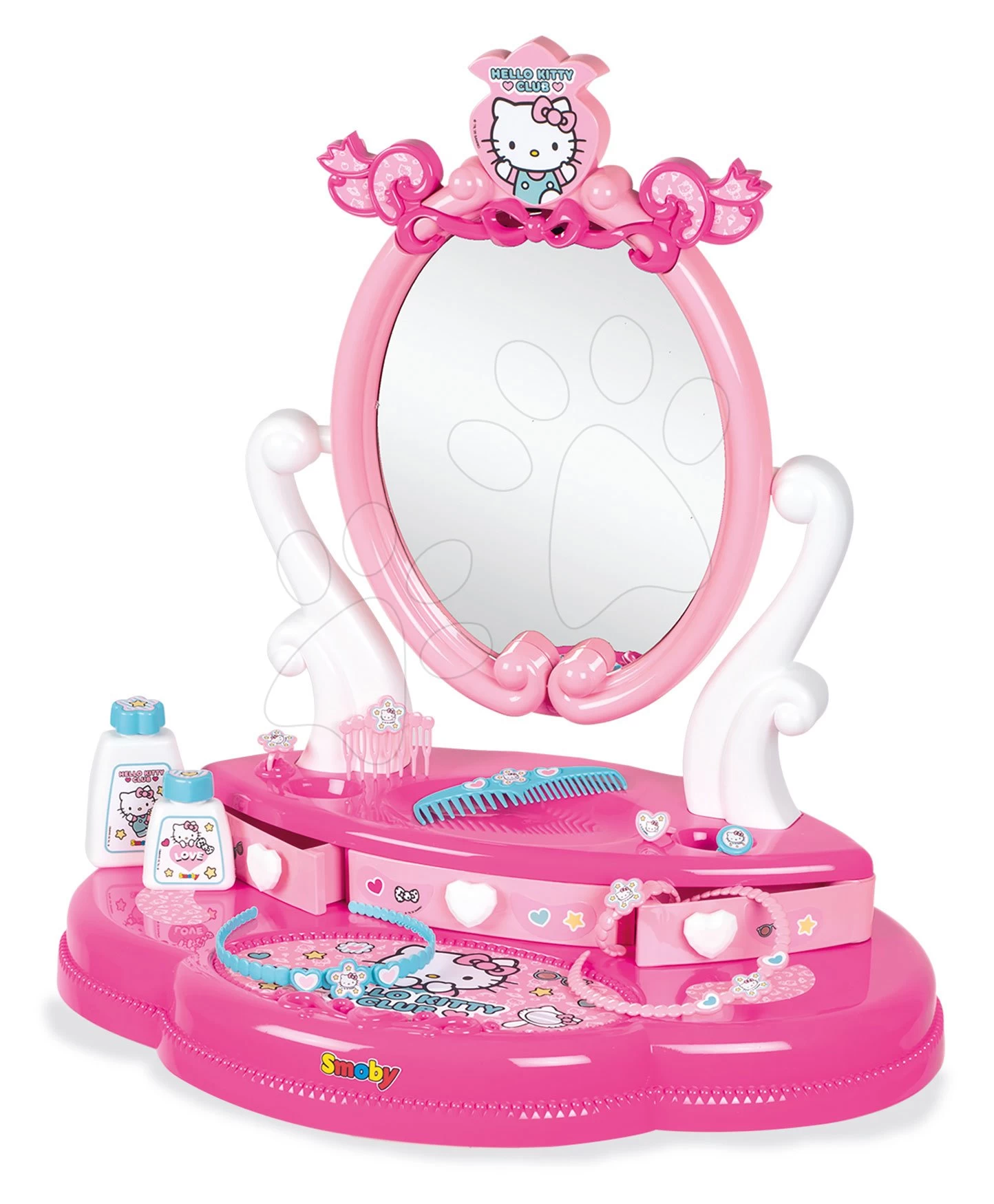 Kosmetiktisch Mit Stuhl Hello Kitty Smoby Und 10 Zubehörteilen – Bild 4
