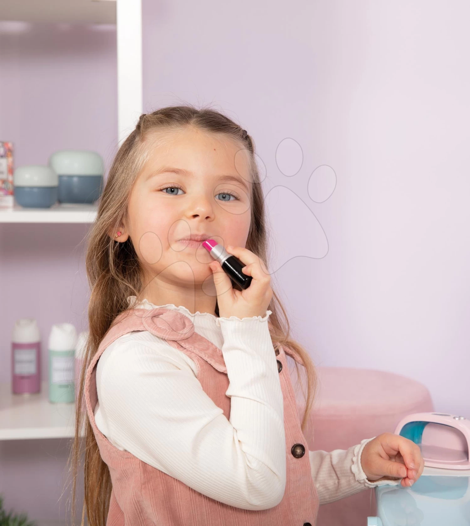 Elektronischer Schönheitstisch My Beauty Center 3in1 Smoby Friseur Und Kosmetik Mit Nagelstudio Und 32 Zubehörteilen – Bild 13