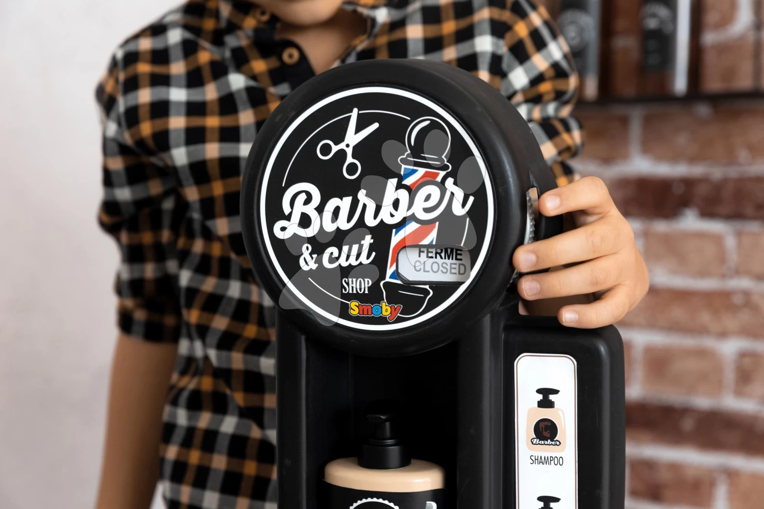 Set-Barbershop, Dreiflügelig Barber Cut&Barber Shop Smoby Und Ein Café Mit Einer Espressomaschine Und Einem Reinigungsset SM320243-14 – Bild 14