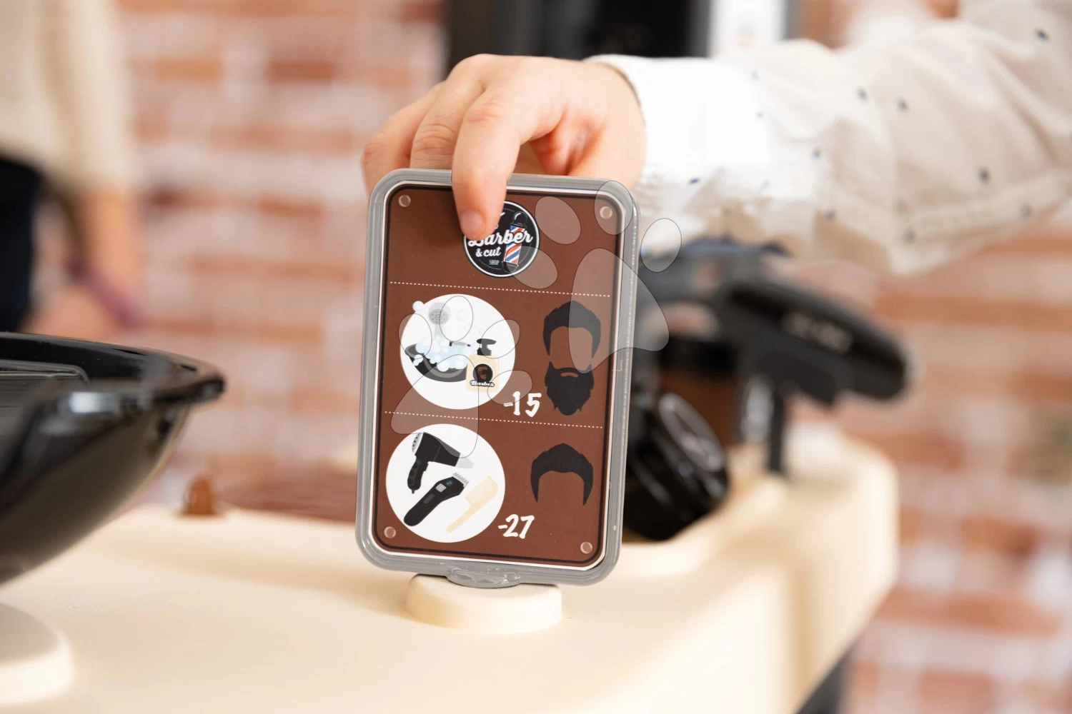 Set-Barbershop, Dreiflügelig Barber Cut&Barber Shop Smoby Und Ein Café Mit Einer Espressomaschine Und Einem Reinigungsset SM320243-14 – Bild 16