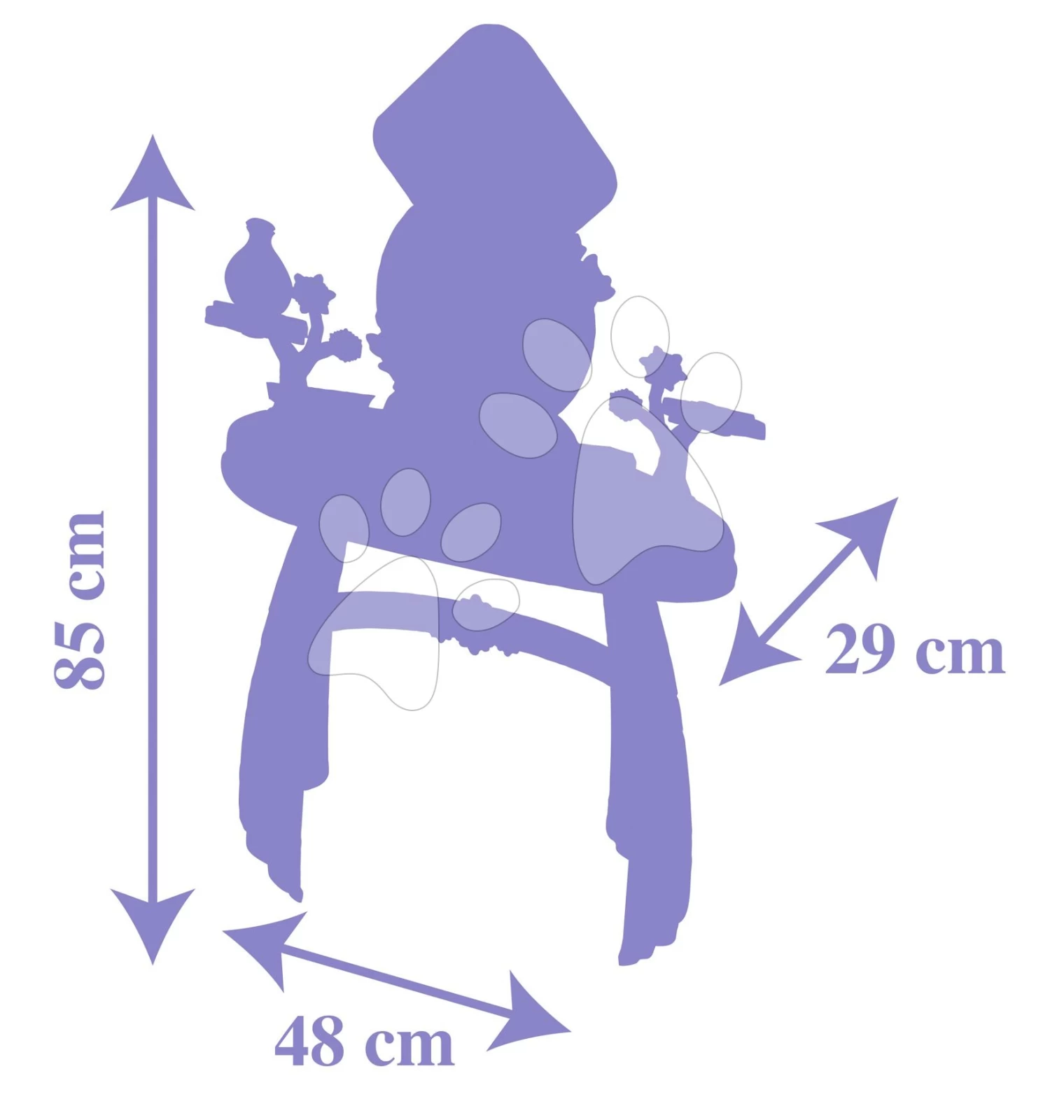 Kosmetiktisch Mit Stuhl Frozen Hairdresser Smoby Mit Spiegel Mit Emblem Und 10 Zubehörteilen SM320245 – Bild 5