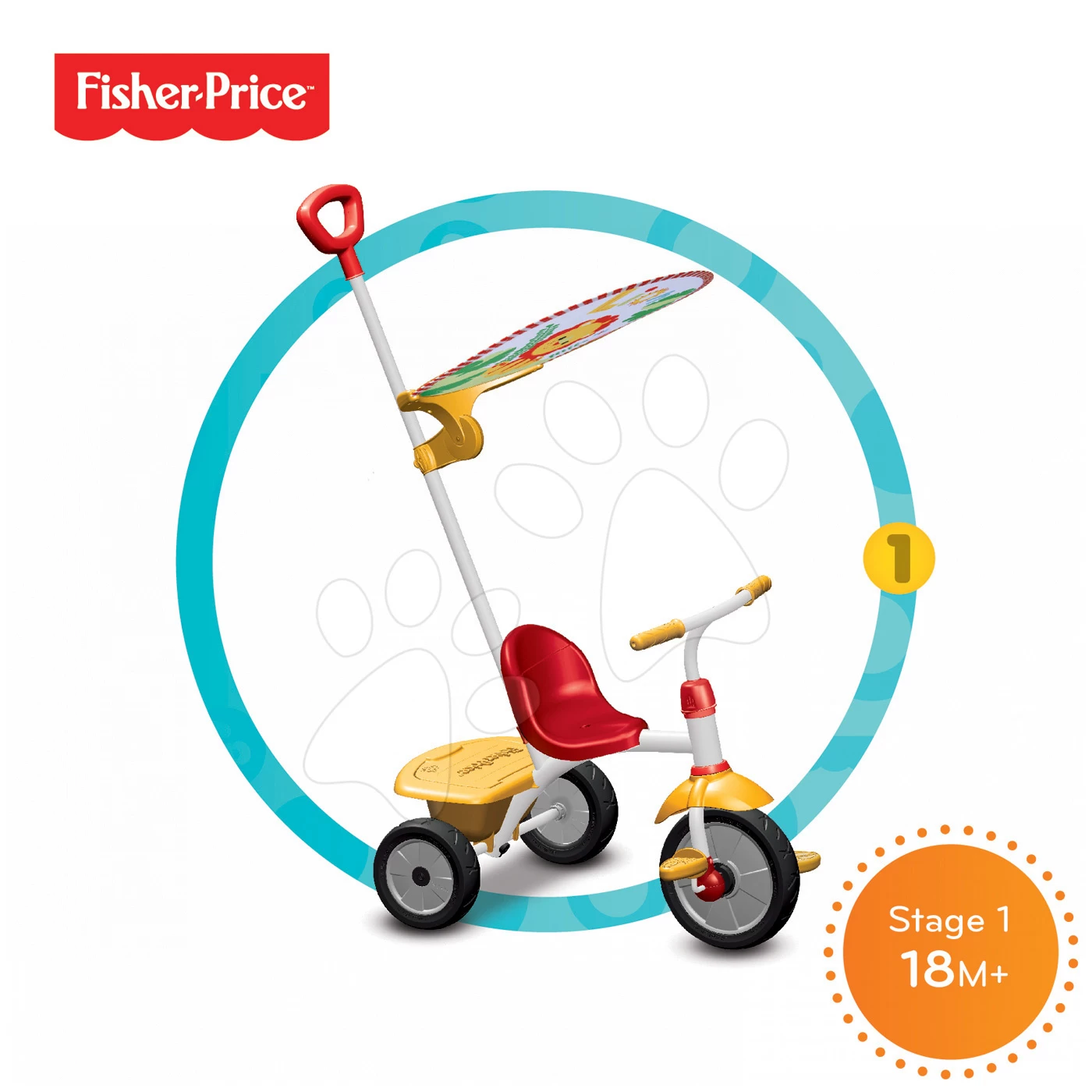 Dreirad Fisher-Price Glee Plus SmarTrike Rot-gelb Ab 18 Monaten