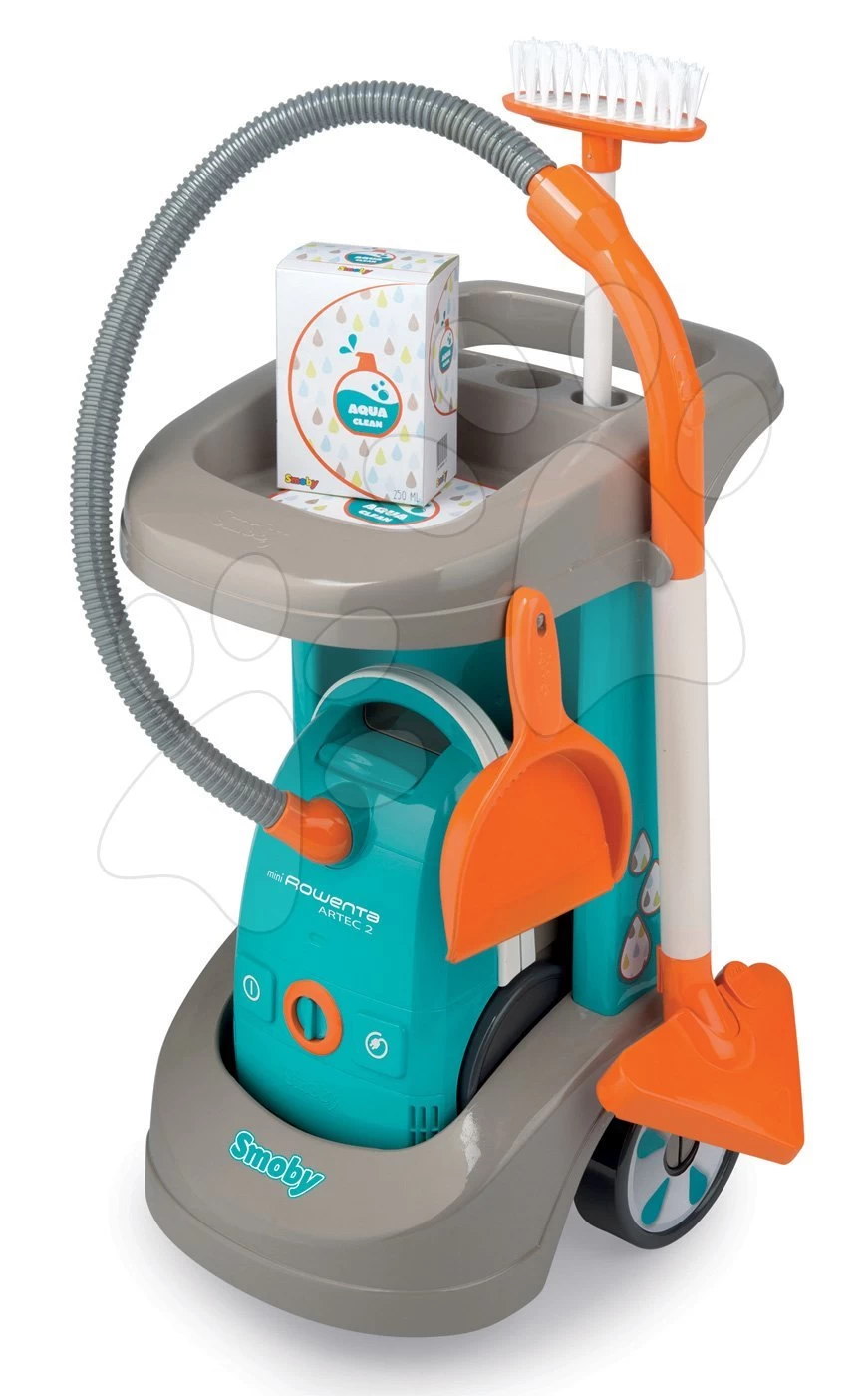 Aufräumungswagen Rowenta Aqua Clean Smoby Mit Elektronischem Staubsauger Und 3 Ergänzungen – Bild 4