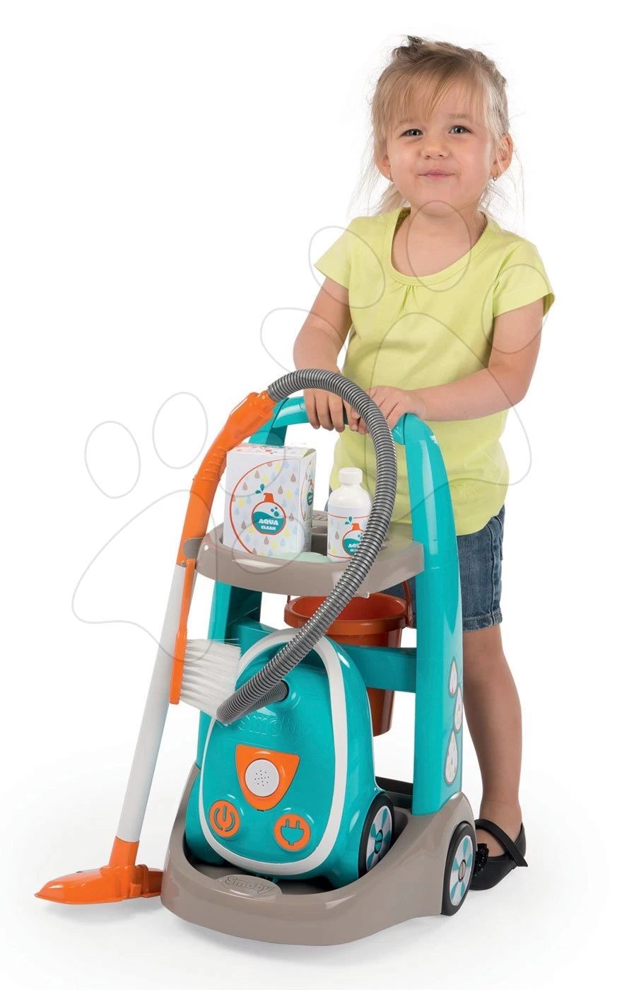 Set Medizinischer Wagen Elektronisch Medical Smoby Und Ein Reinigungswagen Mit Staubsauger Und Bügelbrett – Bild 13