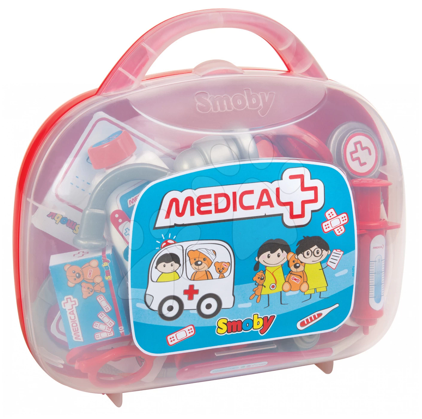 Set Arztköfferchen Smoby Mit 13 Zubehör Wiege Mit 32 Cm Puppe Und Trage – Bild 3