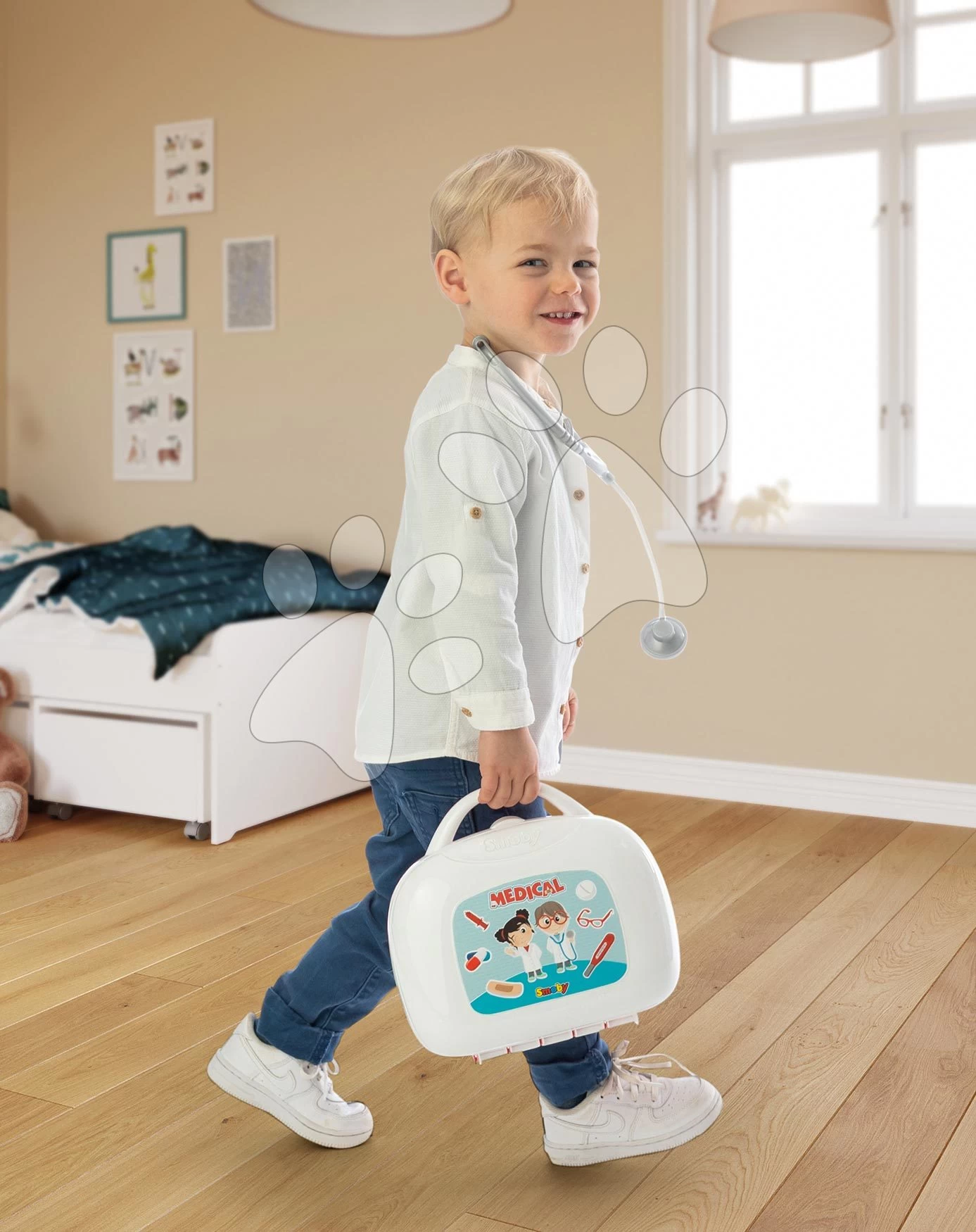 Koffer Für Ärzte Vanity Doctor Smoby Mit Ergonomischem Griff Und 15 Zubehörteilen SM340104 – Bild 2