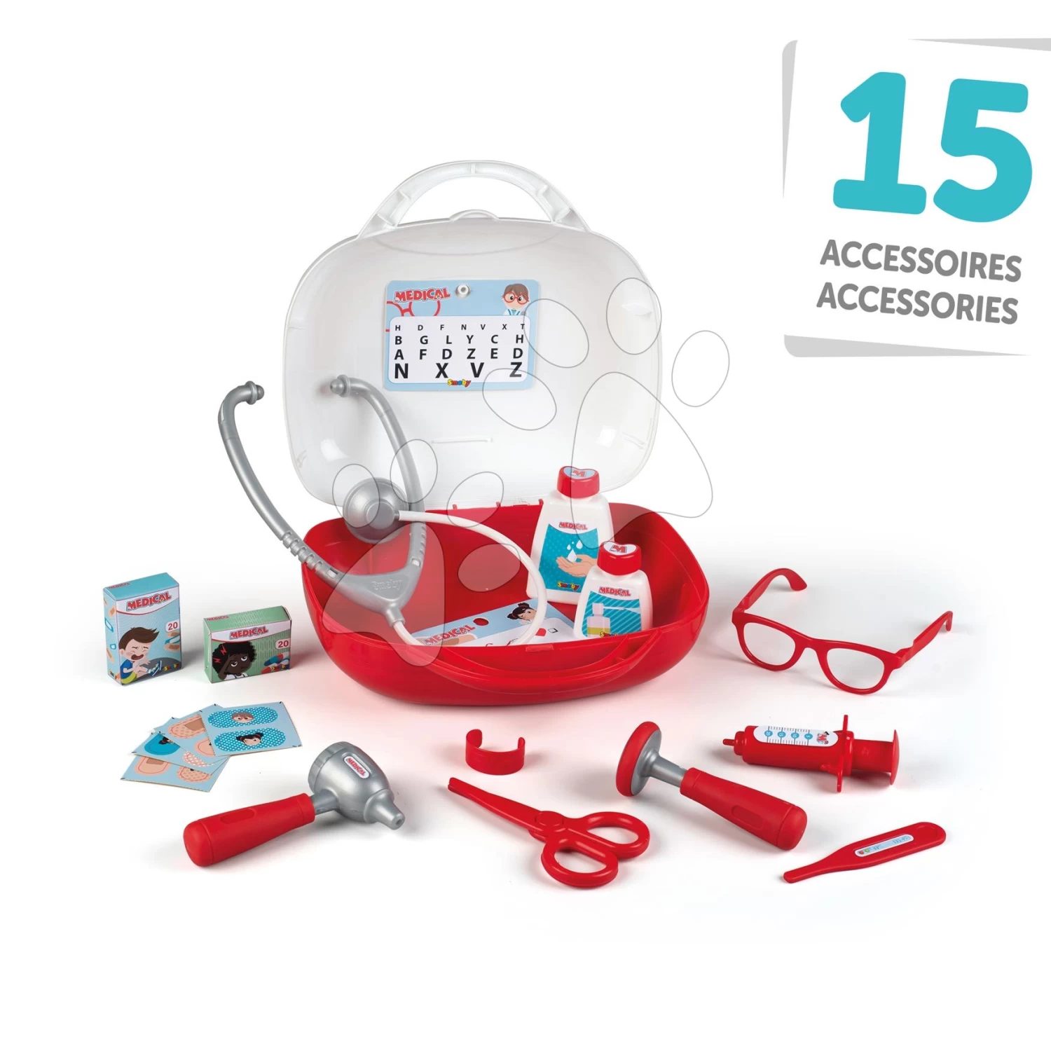 Koffer Für Ärzte Vanity Doctor Smoby Mit Ergonomischem Griff Und 15 Zubehörteilen SM340104 – Bild 3