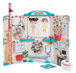 Set Arztpraxis Mit Anatomie Des Menschlichen Körpers Doctor's Office Smoby Mit Einer Schule Für Kindergärten - Ein Spiel Für Lehrer Und Schüler